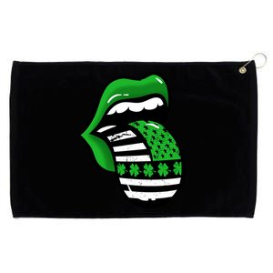 St Patricks Day Irish American Shamrock Flag Paddy Grommeted Golf Towel