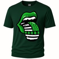 St Patricks Day Irish American Shamrock Flag Paddy Cooling Performance Crew T-Shirt