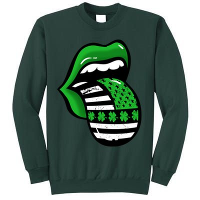 St Patricks Day Irish American Shamrock Flag Paddy Sweatshirt