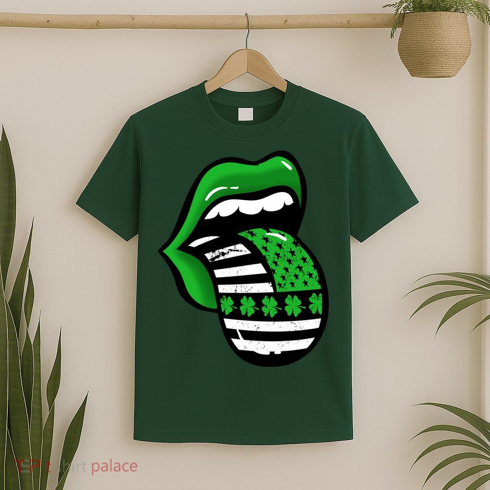 St Patricks Day Irish American Shamrock Flag Paddy T-Shirt