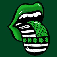 St Patricks Day Irish American Shamrock Flag Paddy Button