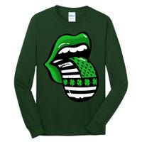 St Patricks Day Irish American Shamrock Flag Paddy Tall Long Sleeve T-Shirt