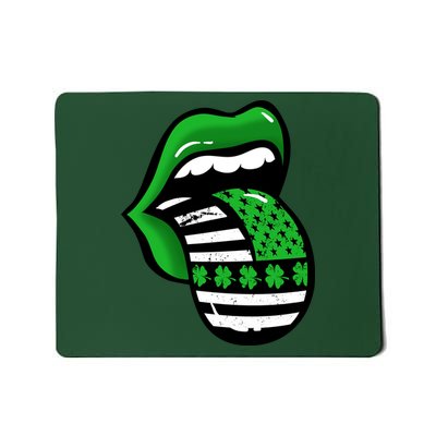 St Patricks Day Irish American Shamrock Flag Paddy Mousepad