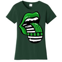 St Patricks Day Irish American Shamrock Flag Paddy Women's T-Shirt