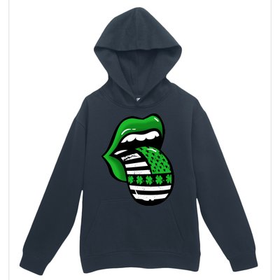 St Patricks Day Irish American Shamrock Flag Paddy Urban Pullover Hoodie