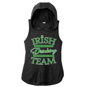 St Patrick's Day Irish Drinking Team Ladies PosiCharge Tri-Blend Wicking Draft Hoodie Tank