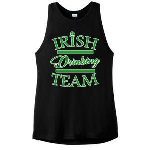 St Patrick's Day Irish Drinking Team Ladies PosiCharge Tri-Blend Wicking Tank