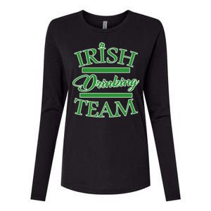 St Patrick's Day Irish Drinking Team Womens Cotton Relaxed Long Sleeve T-Shirt