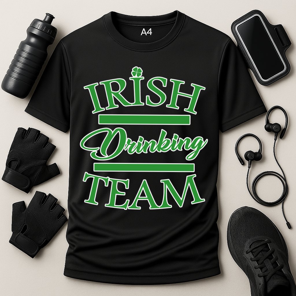 St Patrick's Day Irish Drinking Team Performance Shirt