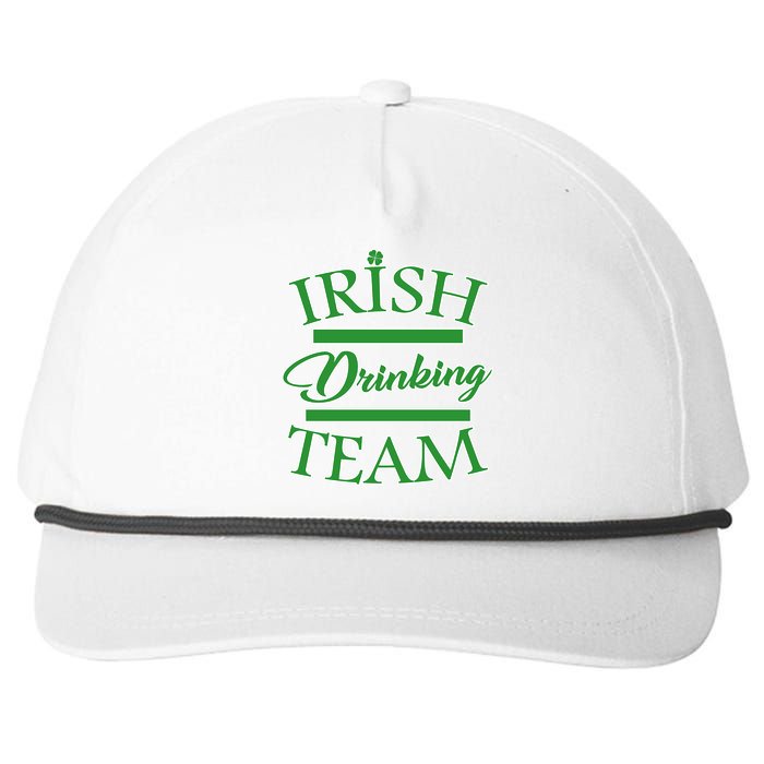 St Patrick's Day Irish Drinking Team Snapback Five-Panel Rope Hat