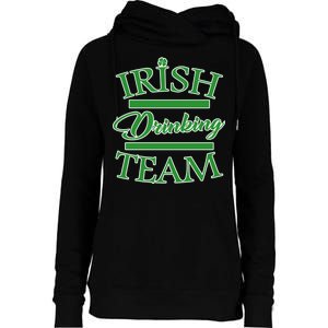 St Patrick's Day Irish Drinking Team Womens Funnel Neck Pullover Hood