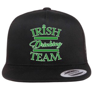 St Patrick's Day Irish Drinking Team Flat Bill Trucker Hat