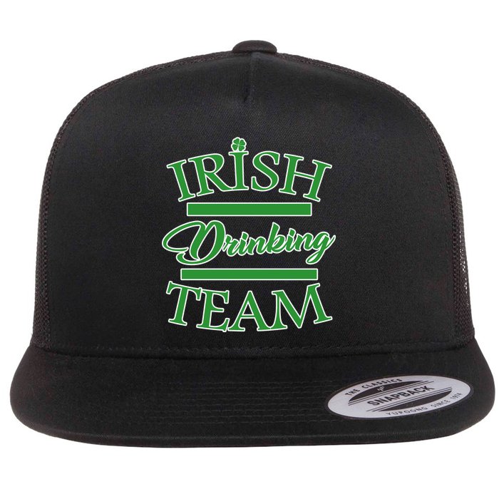 St Patrick's Day Irish Drinking Team Flat Bill Trucker Hat