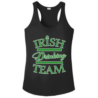 St Patrick's Day Irish Drinking Team Ladies PosiCharge Competitor Racerback Tank