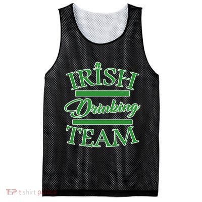 St Patrick's Day Irish Drinking Team Mesh Reversible Basketball Jersey Tank
