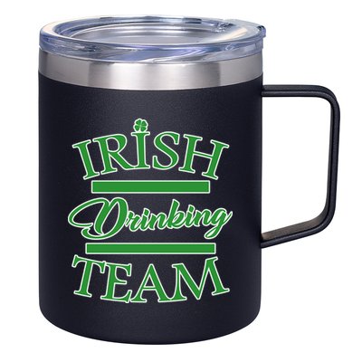 St Patrick's Day Irish Drinking Team 12oz Stainless Steel Coffee Mug