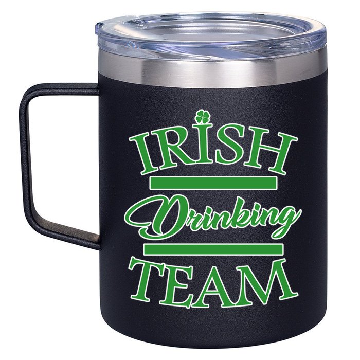 St Patrick's Day Irish Drinking Team 12oz Stainless Steel Coffee Mug