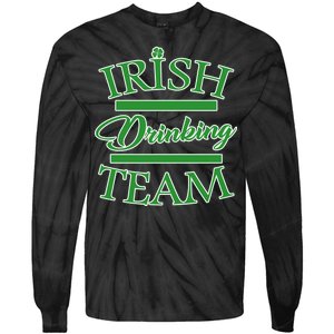 St Patrick's Day Irish Drinking Team Tie-Dye Long Sleeve Shirt