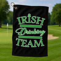 St Patrick's Day Irish Drinking Team Golf Towel