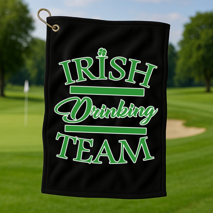 St Patrick's Day Irish Drinking Team Golf Towel