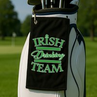 St Patrick's Day Irish Drinking Team Golf Towel