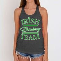 St Patrick's Day Irish Drinking Team Women's Knotted Racerback Tank