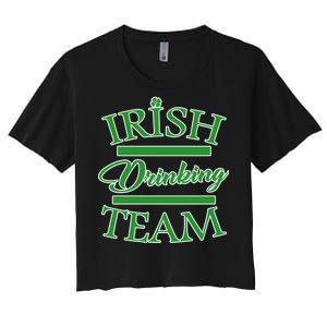 St Patrick's Day Irish Drinking Team Women's Crop Top Tee