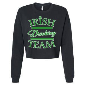 St Patrick's Day Irish Drinking Team Cropped Pullover Crew