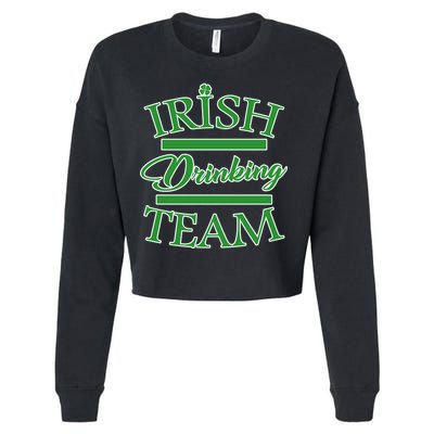 St Patrick's Day Irish Drinking Team Cropped Pullover Crew