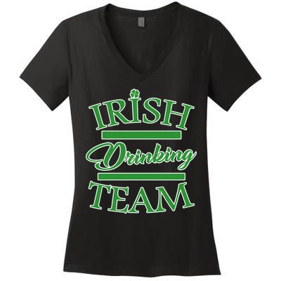St Patrick's Day Irish Drinking Team Women's V-Neck T-Shirt