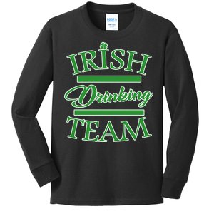 St Patrick's Day Irish Drinking Team Kids Long Sleeve Shirt