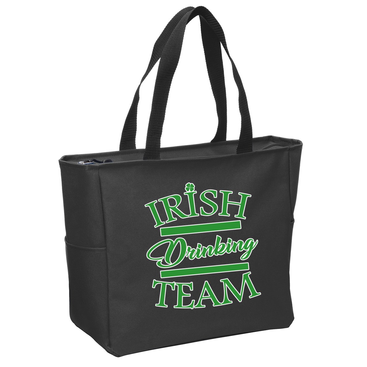 St Patrick's Day Irish Drinking Team Zip Tote Bag