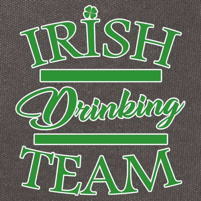 St Patrick's Day Irish Drinking Team Cotton Canvas Backpack