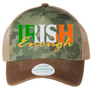 St Patricks Day Irish Enough Legacy Tie Dye Trucker Hat