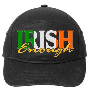 St Patricks Day Irish Enough 7-Panel Snapback Hat