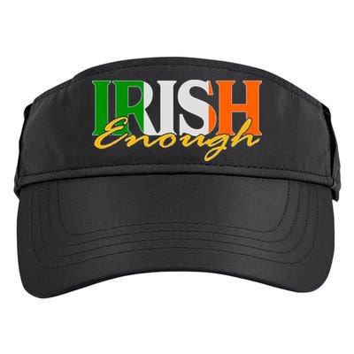 St Patricks Day Irish Enough Adult Drive Performance Visor