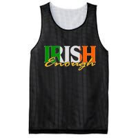 St Patricks Day Irish Enough Mesh Reversible Basketball Jersey Tank