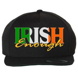 St Patricks Day Irish Enough Wool Snapback Cap