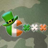 St Patrick's Day Irish Flag Pac Man Shamrocks Legacy Tie Dye Trucker Hat