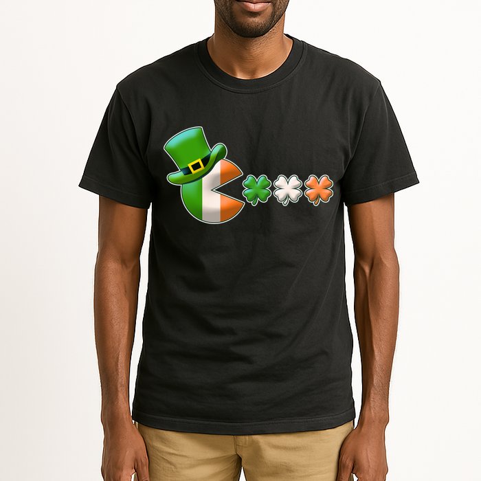 St Patrick's Day Irish Flag Pac Man Shamrocks Tall T-Shirt