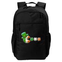 St Patrick's Day Irish Flag Pac Man Shamrocks Daily Commute Backpack