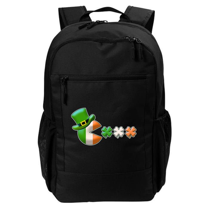 St Patrick's Day Irish Flag Pac Man Shamrocks Daily Commute Backpack