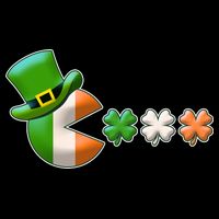 St Patrick's Day Irish Flag Pac Man Shamrocks Daily Commute Backpack