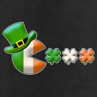 St Patrick's Day Irish Flag Pac Man Shamrocks Beanie