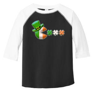 St Patrick's Day Irish Flag Pac Man Shamrocks Toddler Fine Jersey T-Shirt