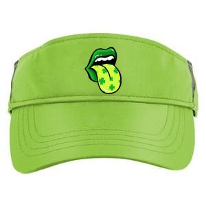 St Patricks Day Irish Lips Adult Drive Performance Visor