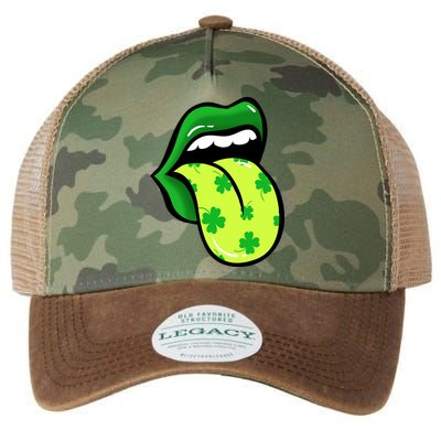 St Patricks Day Irish Lips Legacy Tie Dye Trucker Hat