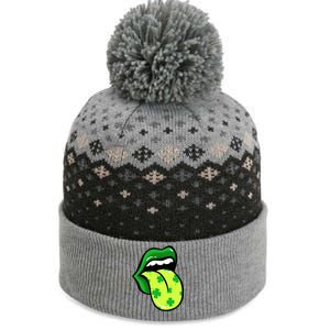 St Patricks Day Irish Lips The Baniff Cuffed Pom Beanie