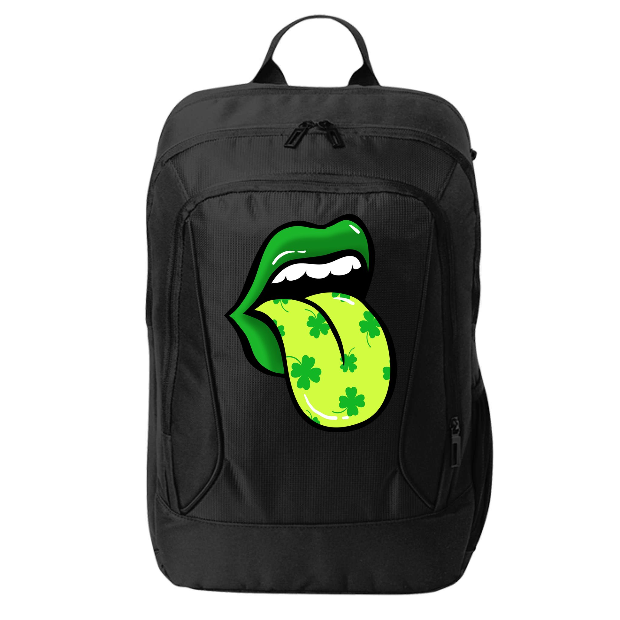 St Patricks Day Irish Lips City Backpack