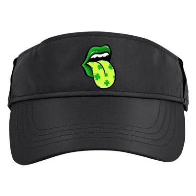 St Patricks Day Irish Lips Adult Drive Performance Visor